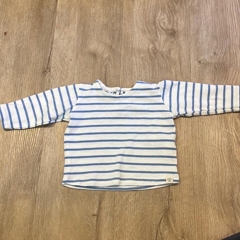 Zara stripe long sleeve top
